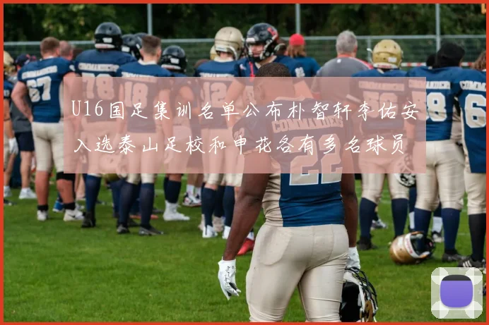 U16国足集训名单公布朴智轩李佑安入选泰山足校和申花各有多名球员参与